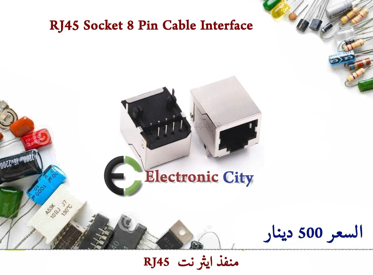 RJ45 Socket 8 Pin Cable Interface